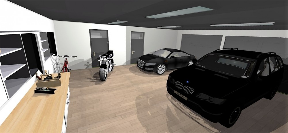 Amenagement et decoration toulouse 002 decoration interieur atelier helen b construction garage projet 3D vue interieur