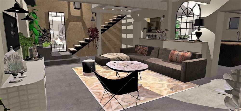 Amenagement et decoration toulouse 003 decoration interieur atelier helen b projet renovation salon conception 3D