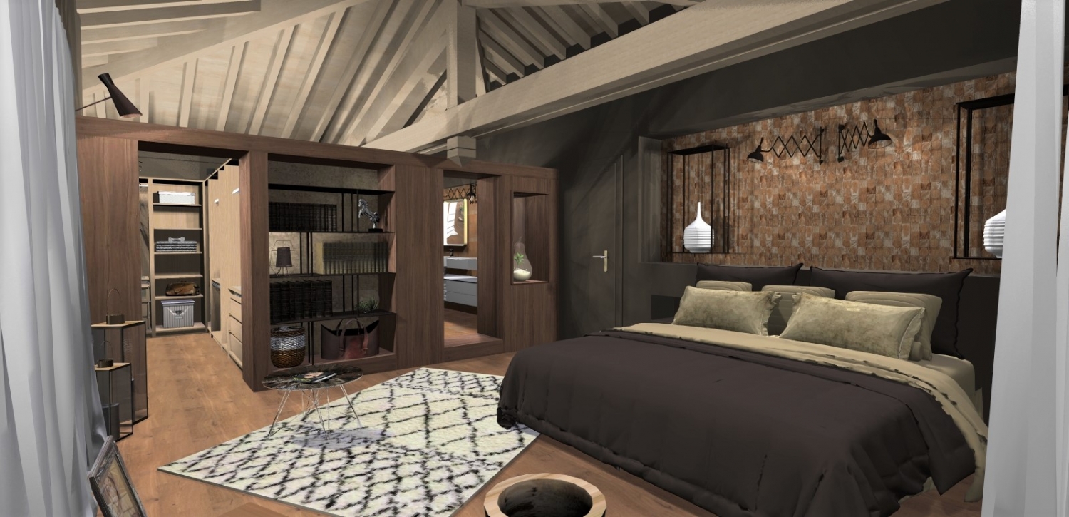 Amenagement et decoration toulouse 025 decorateur interieur architecte toulouse bordeaux luxe cocooning suite chambre salle de bain haut de gamme