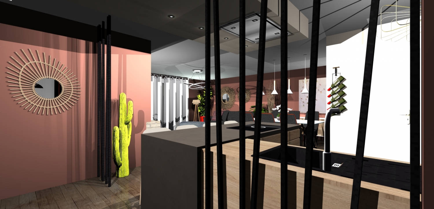 Amenagement et decoration toulouse 029 atelier helen b decoration architecte decorateur decoratrice interieur interieure meilleur toulouse albi montauban gers design projet 3d realisation verriere cuisine haut de gamme